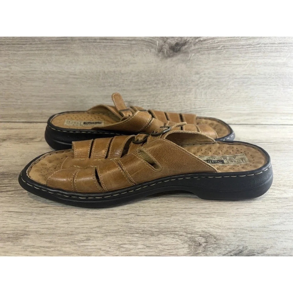 Joseph Seibel Open House Sling Back Brown Sandals Size 9 US EU 42 Air Massage